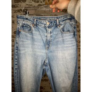 American Eagle | women distressed mom jean xtra long